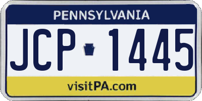 PA license plate JCP1445
