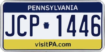 PA license plate JCP1446