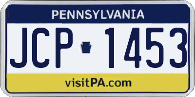 PA license plate JCP1453