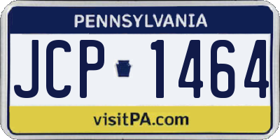 PA license plate JCP1464
