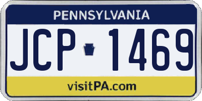 PA license plate JCP1469