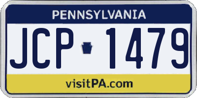 PA license plate JCP1479