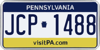 PA license plate JCP1488