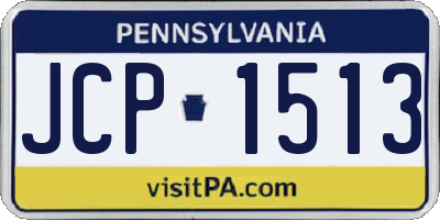 PA license plate JCP1513