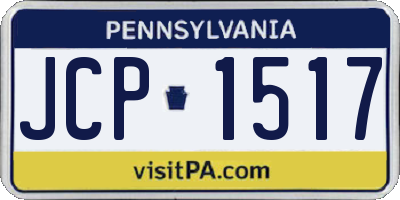 PA license plate JCP1517