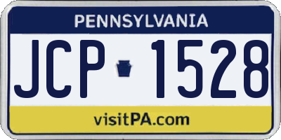 PA license plate JCP1528