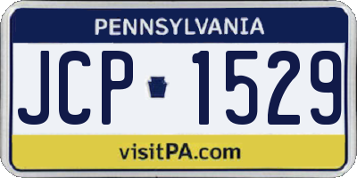 PA license plate JCP1529
