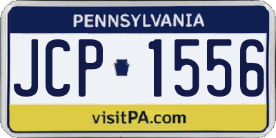 PA license plate JCP1556