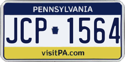 PA license plate JCP1564