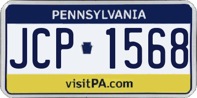 PA license plate JCP1568