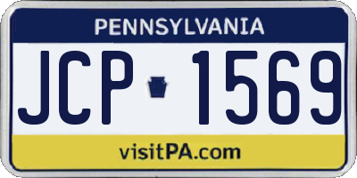 PA license plate JCP1569