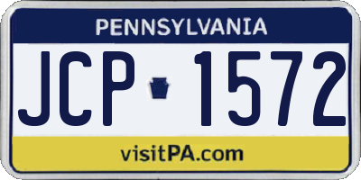 PA license plate JCP1572
