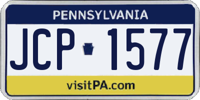PA license plate JCP1577