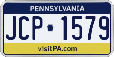 PA license plate JCP1579