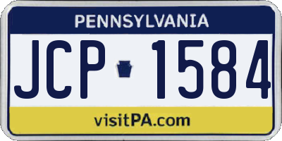 PA license plate JCP1584
