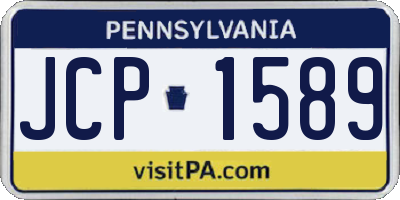 PA license plate JCP1589