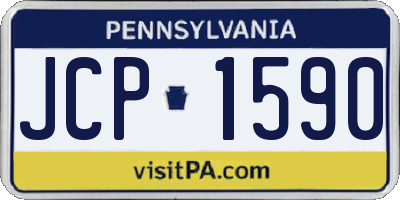 PA license plate JCP1590
