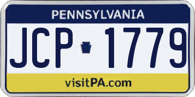 PA license plate JCP1779