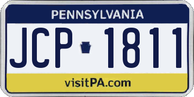 PA license plate JCP1811