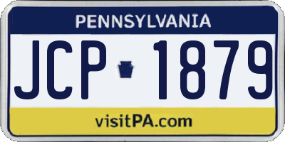 PA license plate JCP1879