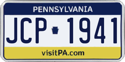PA license plate JCP1941