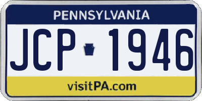 PA license plate JCP1946
