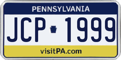 PA license plate JCP1999