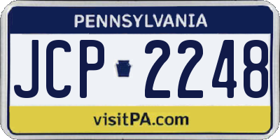 PA license plate JCP2248