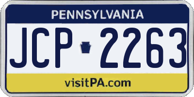 PA license plate JCP2263