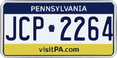 PA license plate JCP2264