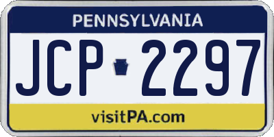 PA license plate JCP2297