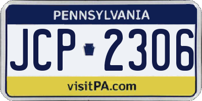 PA license plate JCP2306