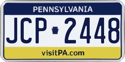 PA license plate JCP2448