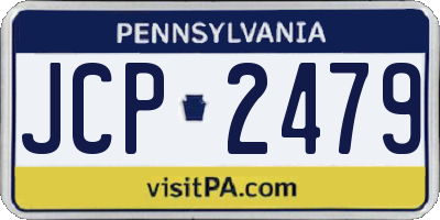 PA license plate JCP2479