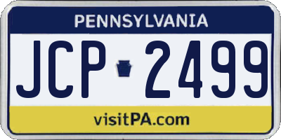 PA license plate JCP2499