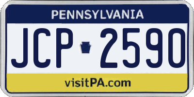 PA license plate JCP2590