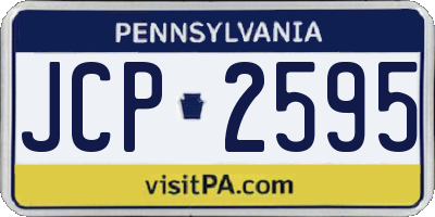 PA license plate JCP2595