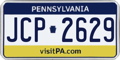 PA license plate JCP2629