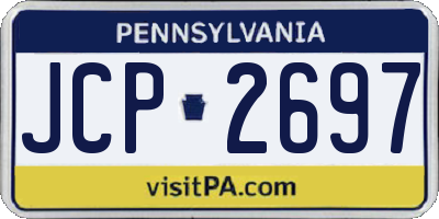PA license plate JCP2697