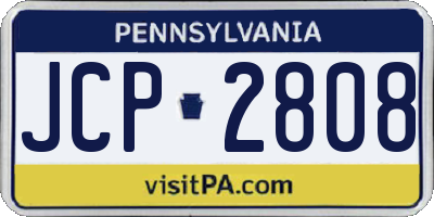 PA license plate JCP2808