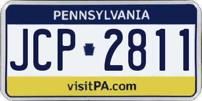 PA license plate JCP2811