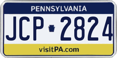 PA license plate JCP2824
