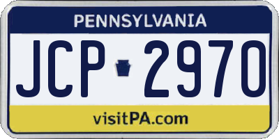 PA license plate JCP2970
