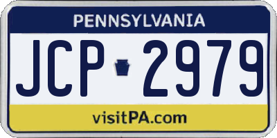PA license plate JCP2979