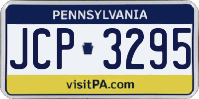 PA license plate JCP3295