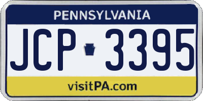 PA license plate JCP3395
