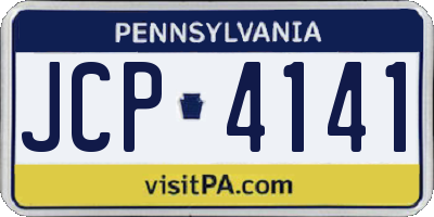 PA license plate JCP4141