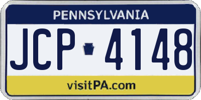 PA license plate JCP4148
