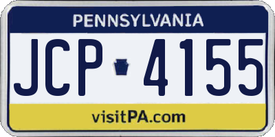 PA license plate JCP4155