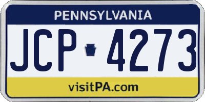 PA license plate JCP4273